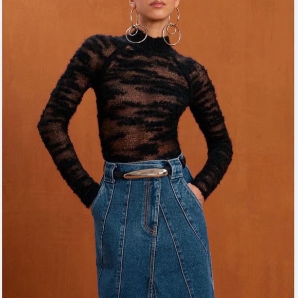 Cult Gaia Sima Sweater Black